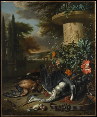 Gamepiece with a Dead Heron — Jan Weenix