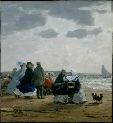 On the Beach, Dieppe — Eugène Louis Boudin