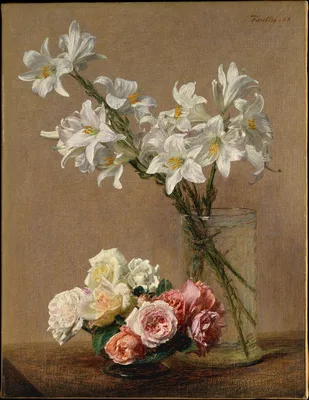 Roses and Lilies — Henri Fantin-Latour