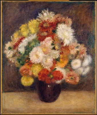 Bouquet of Chrysanthemums — Pierre-Auguste Renoir