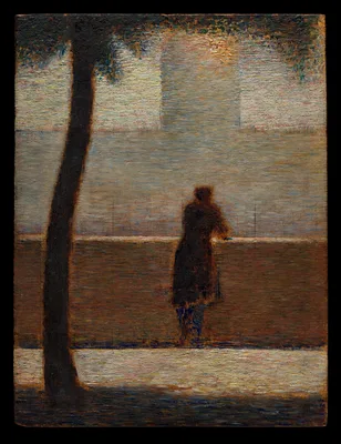 A Man Leaning on a Parapet — Georges Seurat