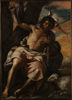 Saint John the Baptist Preaching — Mattia Preti