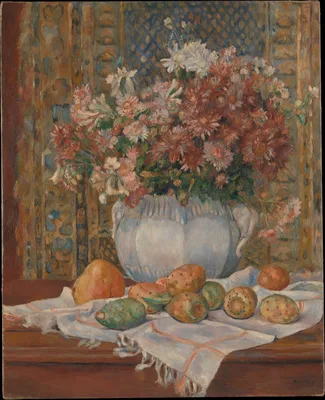 Still Life with Flowers and Prickly Pears — Pierre-Auguste Renoir