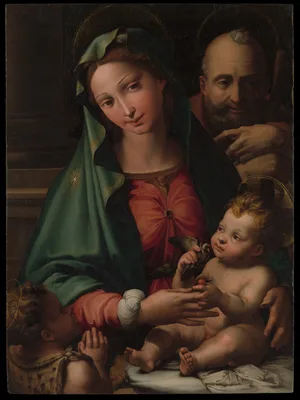 The Holy Family with the Infant Saint John the Baptist — Perino del Vaga