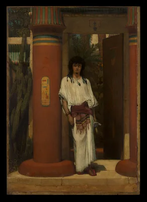 An Egyptian in a Doorway — Lawrence Alma-Tadema