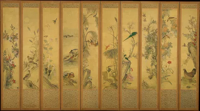 작자미상 화조도 조선 · 作者未詳 花鳥圖 朝鮮 · Birds and Flowers — Unidentified artist