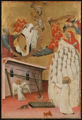 Santa Francesca Romana Clothed by the Virgin — Antonio del Massaro
