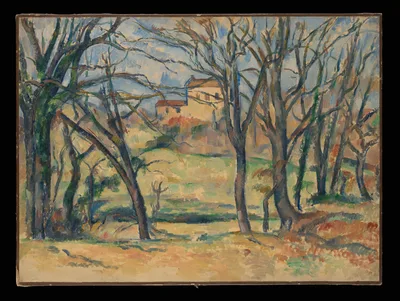 Trees and Houses Near the Jas de Bouffan — Paul Cézanne