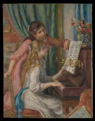 Two Young Girls at the Piano — Pierre-Auguste Renoir