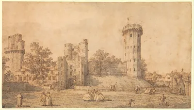 Warwick Castle: The East Front — Canaletto
