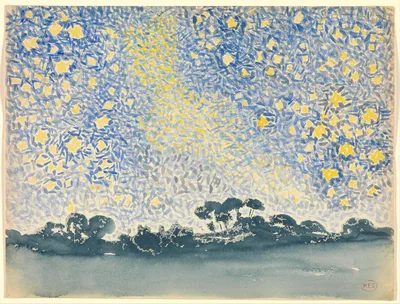 Landscape with Stars — Henri-Edmond Cross