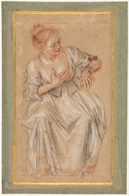 Seated Woman — Jean-Antoine Watteau