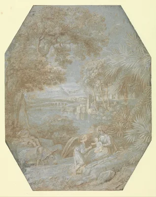 Landscape with the Rest on the Flight into Egypt — Claude Lorrain