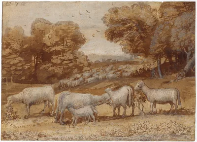 Landscape with Sheep — Claude Lorrain