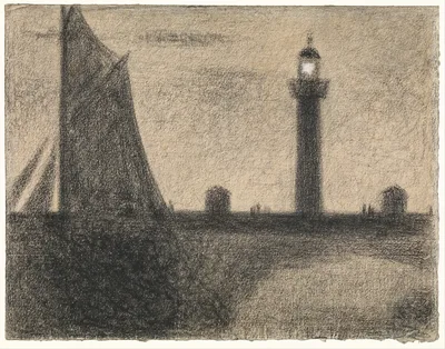 The Lighthouse at Honfleur — Georges Seurat