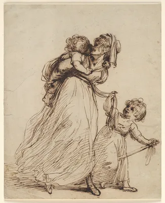 Study of a Woman and Two Children — Joshua Reynolds