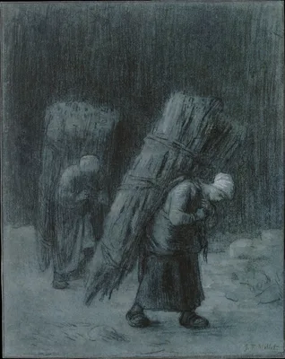 Women Carrying Faggots — Jean-François Millet