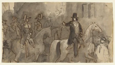 Louis-Napoleon Bonaparte on the Second of December — Constantin Guys