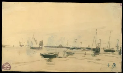 Marine Scene (recto) — Eugène Louis Boudin