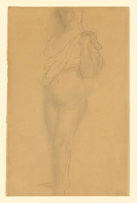 Study of a Nude with Drapery — Auguste Rodin