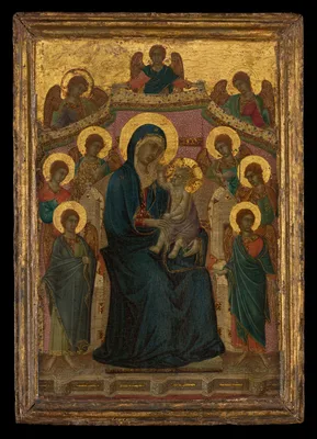 Madonna and Child with Nine Angels — Segna di Bonaventura