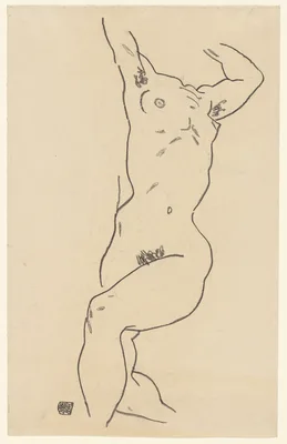Torso of a Nude — Egon Schiele