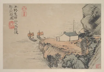 清   石濤(朱若極)   尋僊山水圖   冊 · Landscapes — Shitao