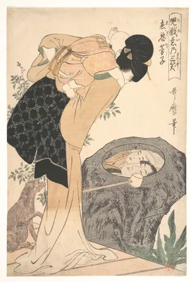 児戯意乃三笑　恵恩芳子 · Mother and Child — Kitagawa Utamaro