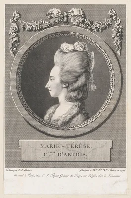 Marie-Térèse, Countess of Artois — Jean Jacques Flipart · Marie Louise Adélaide Boizot · Louis Simon Boizot