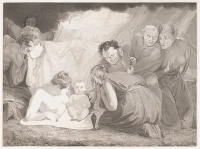 Infant Shakespeare Attended by Nature and the Passions — William Shakespeare · George Romney · John & Josiah Boydell · Benjamin Smith