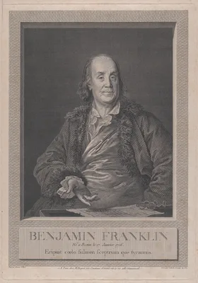 Portrait of Benjamin Franklin — Anne Rosalie Bocquet Filleul · Louis Jacques Cathelin