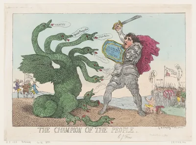 The Champion of the People — Charles James Fox · William Humphrey · Thomas Rowlandson