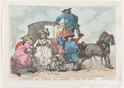 Sympathy, or A Family On A Journey Laying The Dust — William Humphrey · Thomas Rowlandson
