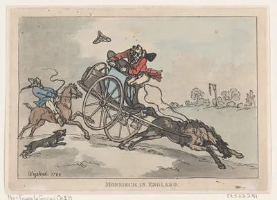 Monsieur in England — Henry Wigstead · Thomas Rowlandson