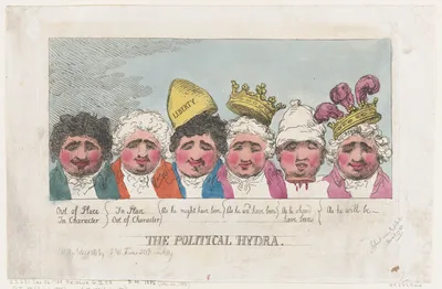 The Politcal Hydra — S. W. Fores · Thomas Rowlandson