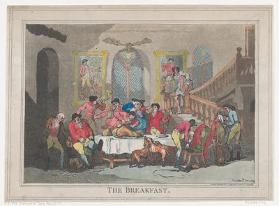 The Breakfast — S. W. Fores · Thomas Rowlandson