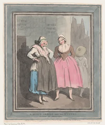 A Dutch Abbess and her Nymphs — S. W. Fores · Thomas Rowlandson