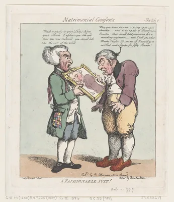 A Fashionable Suit — George Murgatroyd Woodward · Rudolph Ackermann, London · Thomas Rowlandson