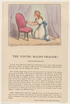 The Young Maid's Prayer!! — George Murgatroyd Woodward · Edward Spragg · Thomas Rowlandson