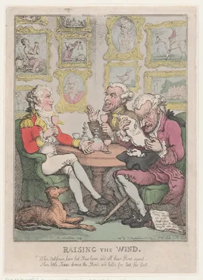 Raising the Wind — Rudolph Ackermann, London · Thomas Rowlandson