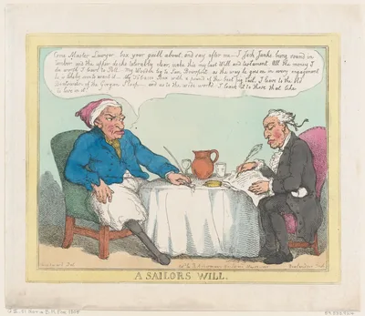 A Sailor's Will — George Murgatroyd Woodward · Thomas Rowlandson