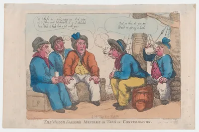 The Welsh Sailor's Mistake, or Tars in Conversation — George Murgatroyd Woodward · Thomas Rowlandson