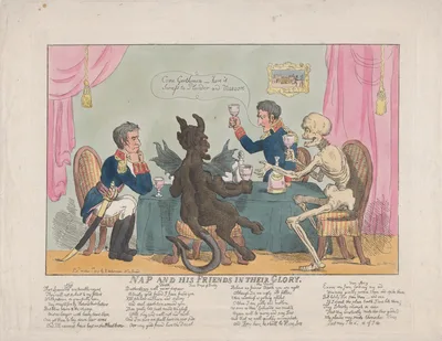 Nap and His Friends in their Glory — Napoléon Bonaparte · Rudolph Ackermann, London · Thomas Rowlandson