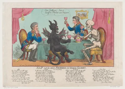 Nap and His Friends in their Glory — Joseph Bonaparte · Rudolph Ackermann, London · Thomas Rowlandson · Napoléon Bonaparte
