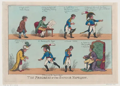 The Progress of the Emperor Napoleon — Joseph Bonaparte · Rudolph Ackermann, London · Thomas Rowlandson · Napoléon Bonaparte