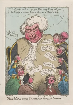 The Head of the Family in Good Humour — Thomas Tegg · Thomas Rowlandson · George Murgatroyd Woodward
