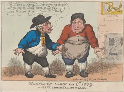 Wednesday March the 8th 1809, A Scene From The Tragedy of Cato — Thomas Tegg · Thomas Rowlandson