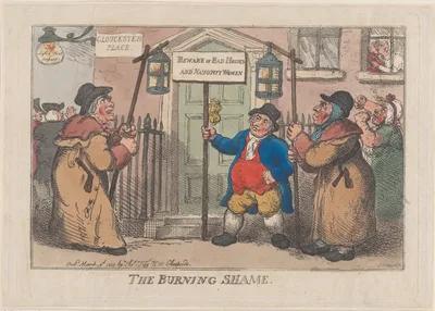 The Burning Shame — Thomas Tegg · Mary Anne Clarke · Thomas Rowlandson