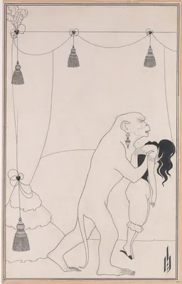 The Murders in the Rue Morgue, for Edgar Allan Poe’s “Tales of Mystery and the Imagination,” Chicago, 1895-96 — Aubrey Vincent Beardsley · Edgar Allan Poe