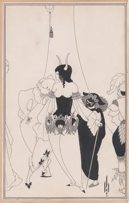 The Masque of the Red Death, for Edgar Allan Poe’s “Tales of Mystery and the Imagination,” Chicago, 1895-96 — Edgar Allan Poe · Aubrey Vincent Beardsley